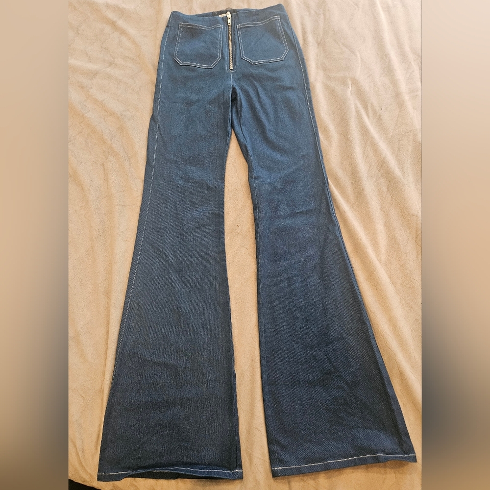 Reformation Dark Blue Flare Jeans